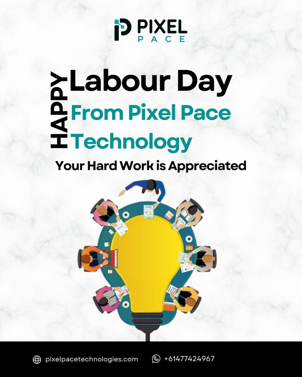 Today, we celebrate the hard work, dedication, and invaluable contributions of every worker out there! . Visit Us: pixelpacetechnologies.com or contact us at +61 477 424 967 . #LabourDay #WorkersDay #InternationalWorkersDay #LaborDaySpecial #Webdevelopment #pixelpacetechnologies