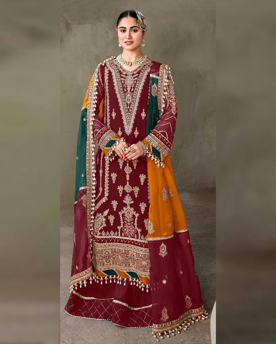 green emerald velvet dress Royal Class Pishwas Lehenga Pakistani Bridal Dress Springfield Washington  DC USA for Wedding and Formal Events  Shazia Yasin