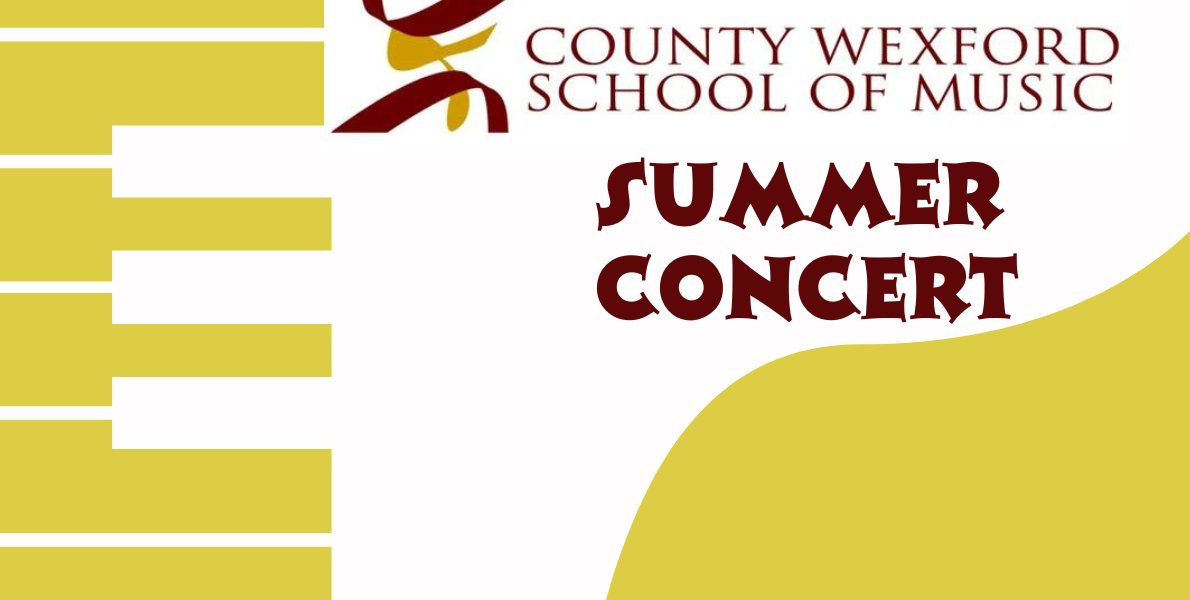 County Wexford School of Music Summer Concert featuring vocal ensembles & instrumentalists, plus special guest, Wexford's own Rachel Grace, who'll perform her new song with the CWSM Chamber Ensemble. Sat 25 May - 5pm & 7pm €15/ €8 + Facility Fee 👉 rebrand.ly/zz9p5qj