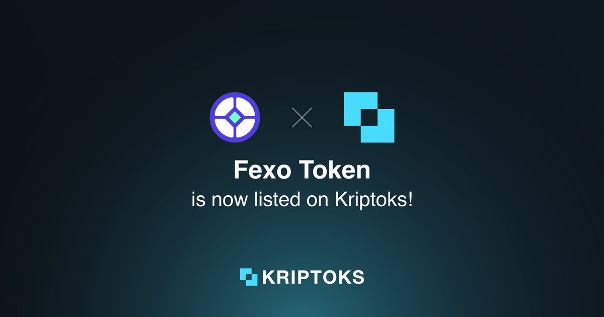 Attention all crypto lovers! 🚀

Exciting announcement alert! 📣 We're thrilled to welcome <a href="/fexobit/">Fexobit</a> to the #Kriptoks community! Get ready for a surge of excitement and innovation in the crypto world! 💥
Explore more about FEXO Token here: 🔽 kriptoks.com/asset/fexo-tok…