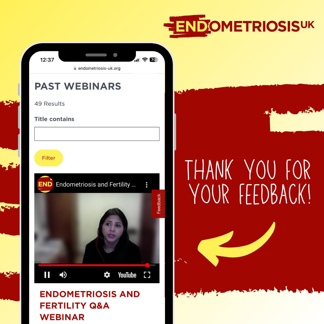 Following community feedback, we have updated the past webinars page on our website. This update improves usability and loading times and also features a search function, making it simpler than ever to find a previous webinar. Explore webinars now at: endometriosis-uk.org/past-webinars