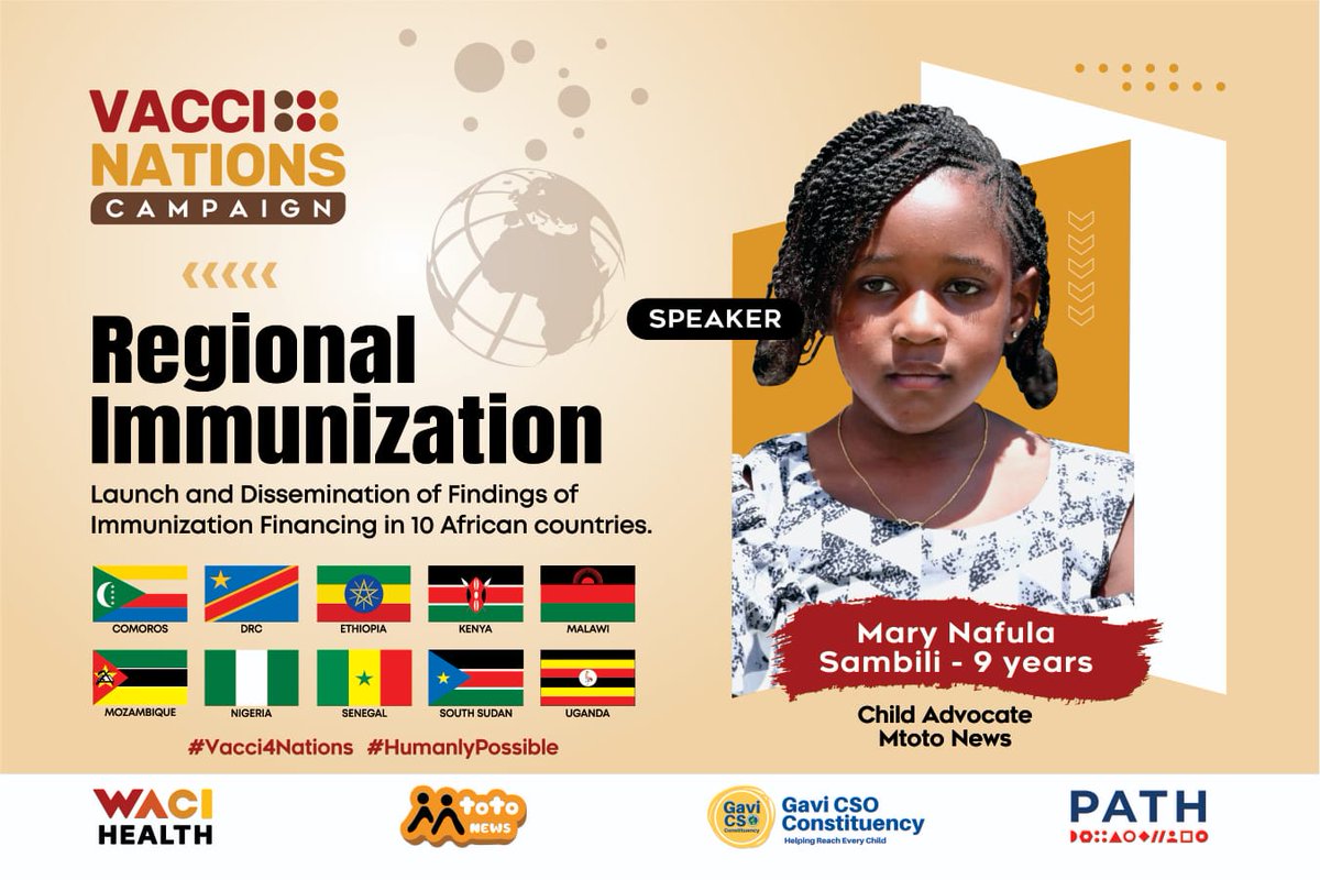 @path @PATHadvocacy @gavi @MTotoNews @WACIHealth @Gloriamululu @WanjikuMerci @QueerSpacKe @ItsKyuleNgao @SaraKe_biya @its_qario @mariahakinyi11 @Shis1Shisia @gavi_csos @jngangaaa @VivianFaith9 This World Immunization Week, join @gavi in launching The VacciNations Campaign to advocate for increased funding for immunization programs, making vaccines accessible to all in Africa. @gavi_csos @PATH @MTotoNews #Vacci4Nations #HumanlyPossible #WorldImmunizationWeek