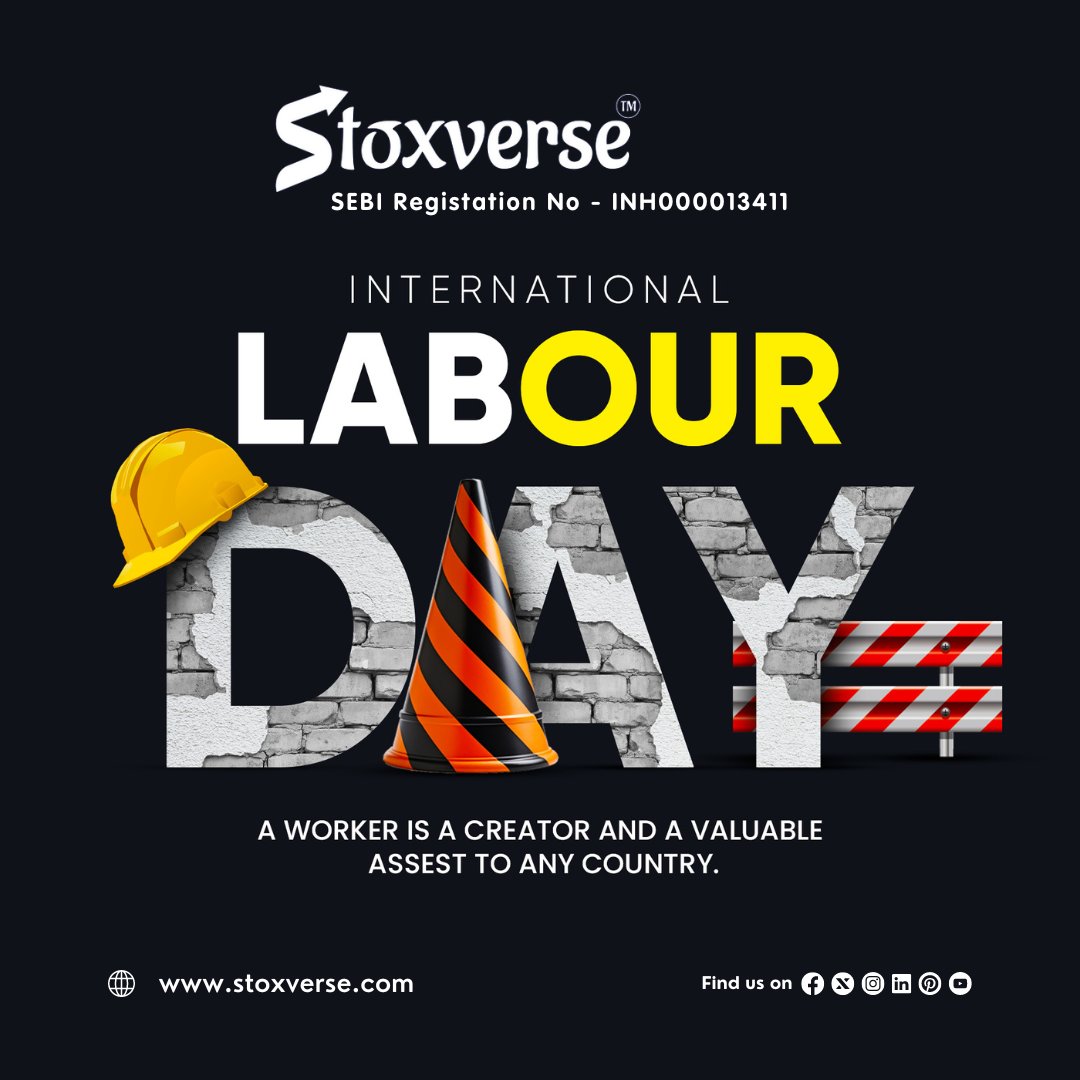 Happy International Labor Day, May 1st, from the Stoxverse team! 

#laboursday #MayDay #1stmay2024 #StockMarketNews #Stoxverse #Stockadvisory #Stockmarketinvesting #NSE #BSE #DIVISLAB #bajajauto #TataMotors #TCS #SUNPHARMA #MarutiSuzuki #PowerGrid #titan