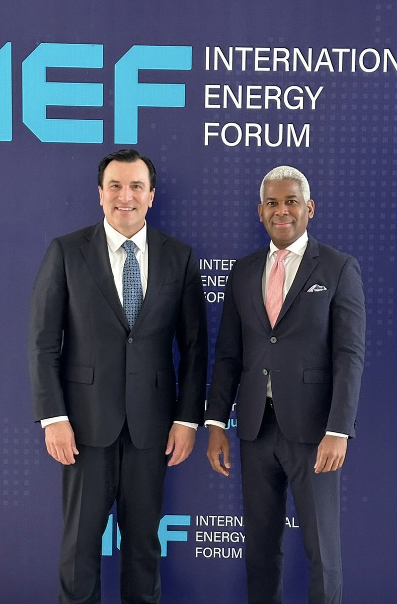 Great meeting today with Ambassador Andy Rodriguez Duran of Dominican Republic at the @IEF_Dialogue in Riyadh. We discussed energy markets, producer-consumer dialogue, just energy transition and upcoming IEF activities.
