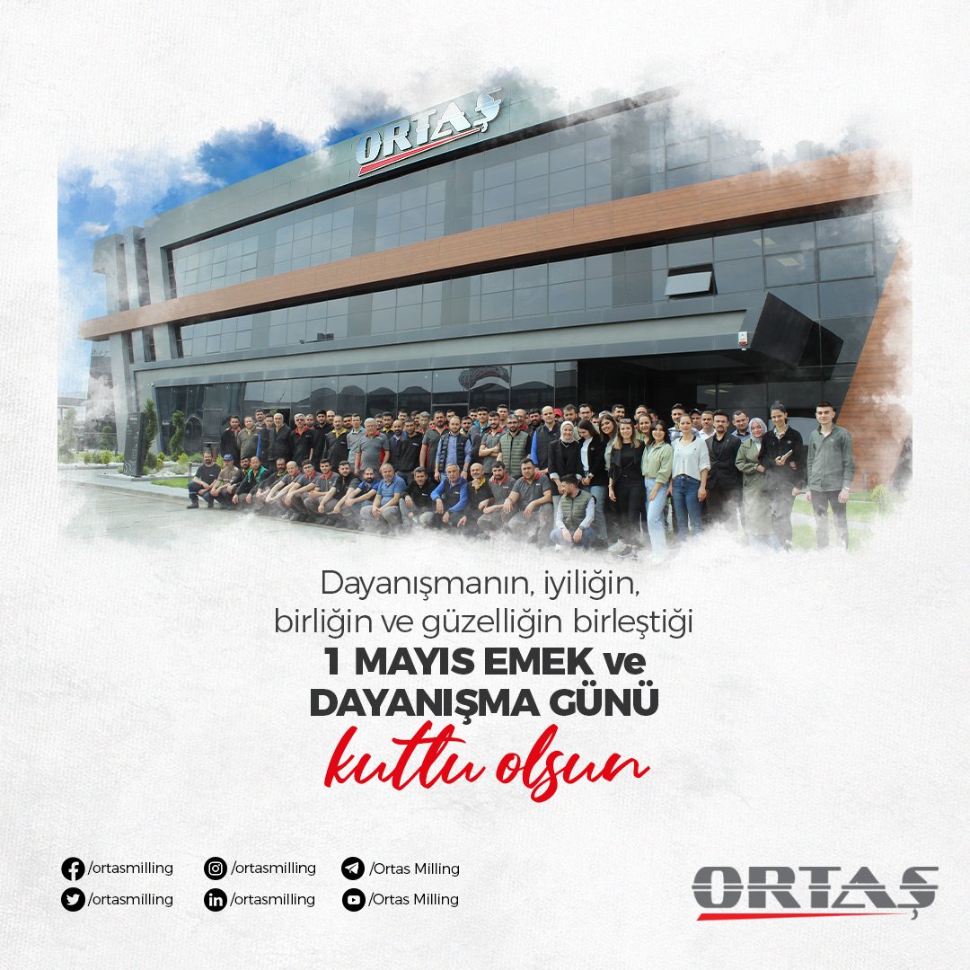 ORTASMILLING's tweet photo. Emeğin, emektarın, alın terinin, dayanışma ve yardımlaşmanın günü olan #1Mayıs Emek ve Dayanışma günü kutlu olsun, emeğinizin karşılığını her zaman en iyi şekilde almanız dileğiyle."✨
.
.
. https://t.co/eBOnIeFEPf