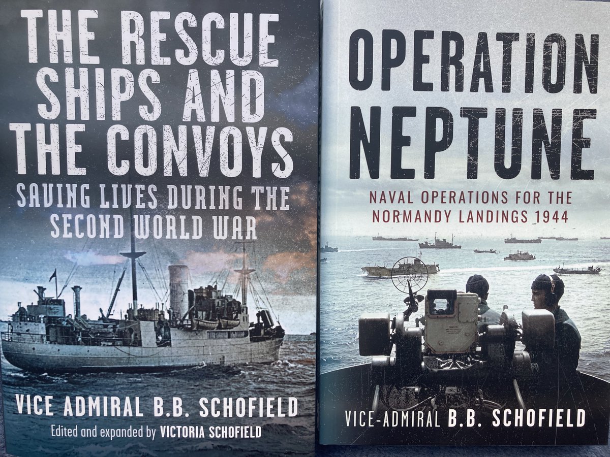 30 April is publication day for 'The Rescue Ships and the Convoys, Saving Lives during the Second World War' - #BBCRadio4Today and of the '80th anniversary' edition of 'Operation Neptune, Naval operations for the Normandy landings 1944'. So proud these two books are in print.