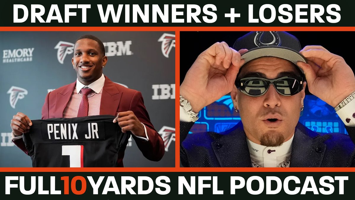 ❓ Are the #Falcons the biggest losers of the 2024 #NFLDraft? @TheSJMoores and @CharlieGJourno recap a record-breaking draft weekend by picking their winners and losers in our latest podcast. 📺 - youtube.com/watch?v=UVSx-2… 🟢 - open.spotify.com/episode/7wmTMX… 🍎 - podcasts.apple.com/gb/podcast/the……