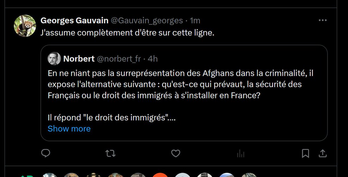 Bonjour @LDH_Fr un de vos membres (@Gauvain_georges) 'assume complètement' que des Français se fassent tuer pour que des Afghans puissent immigrer. Est-ce que c'est aussi votre 'ligne'? Le droit des immigrations des Afghans est-il supérieur au droit à la sécurité des…