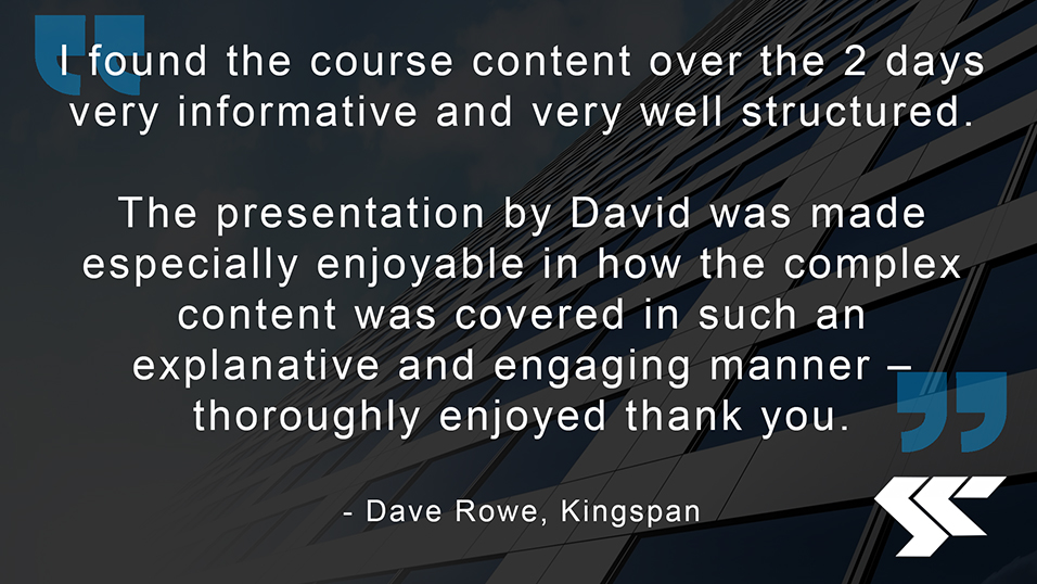 Thank you Dave, this feedback made our day 😊 You can find our upcoming courses and webinars in our training calendar here: bit.ly/3Gu9vQ5 SCI Members 20% discount on courses. To discover more, contact: membership@steel-sci.com or +44 (0) 1344 636525