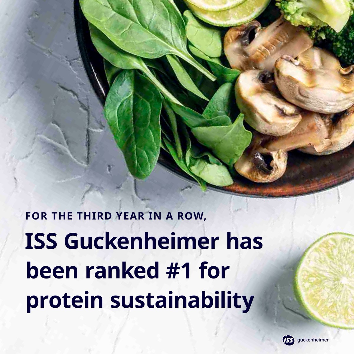 For the third year in a row, ISS Guckenheimer has been ranked No. 1 for protein sustainability by the @HumaneSociety. 

Read more → bit.ly/4aW4eky

#sustainablefood #plantbased #foodservice