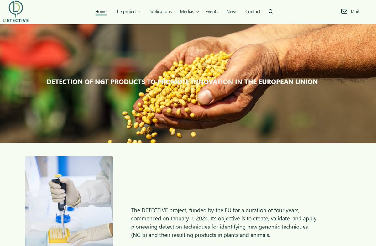 📣Our #website has been launched! detective-ngt.eu 🔎Visit the #DETECTIVE_HE website to explore this #HorizonEurope project aiming to create, validate & apply new detection techniques for identifying #NGTs & their resulting products.