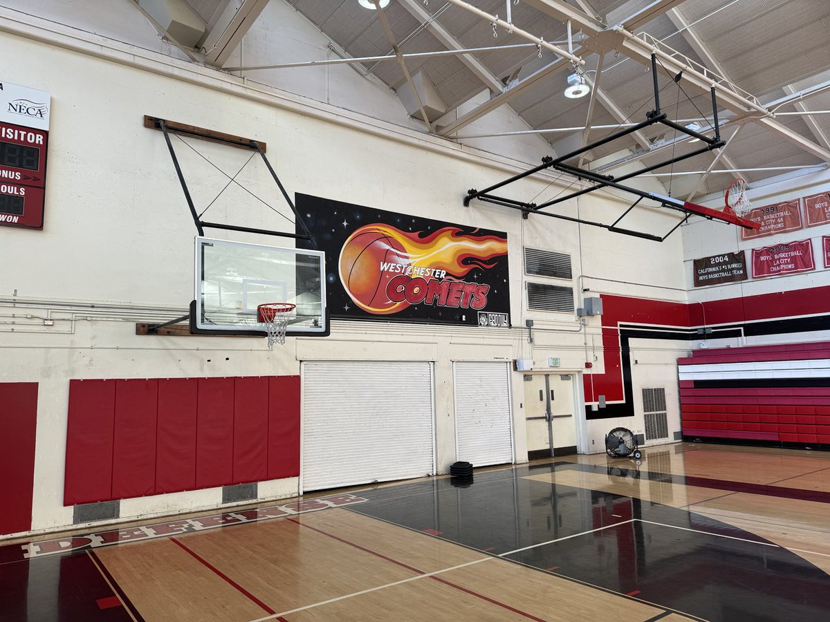 Hoop of the Day….Westchester HS, Home of the Comets, Los Angeles, CA. #hoopoftheday