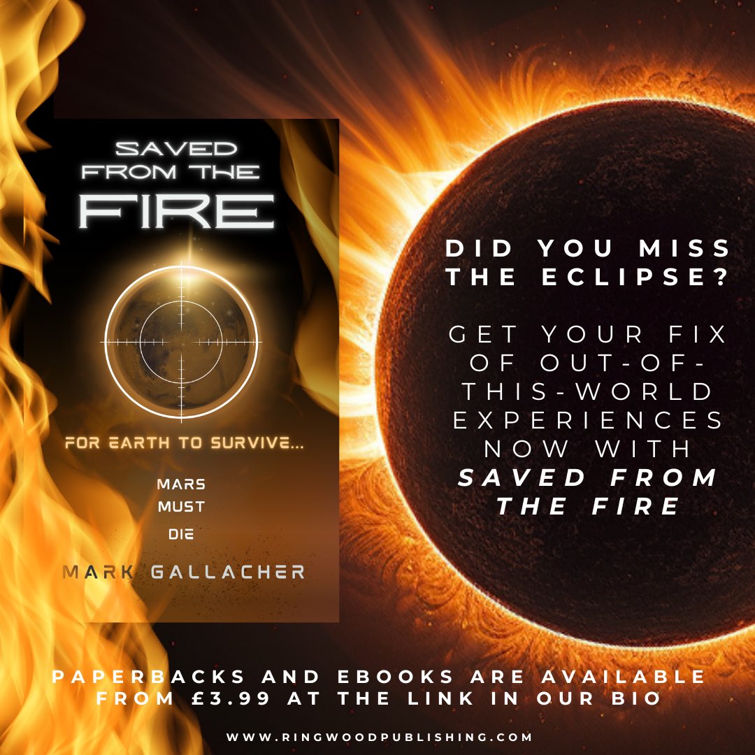 Interstellar missions. Androids. Dystopian realities. Sound interesting? Experience it all with Saved from the Fire by Mark Gallacher! Grab the paperback for £9.99 (plus P&P) here: ringwoodpublishing.com/product/saved-… Or the eBook for just £3.99 here: ringwoodpublishing.com/product/saved-…