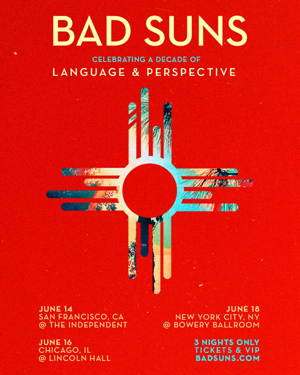 our debut record 'language &amp; perspective' turns ten this year. while we’ve been very focused on making new music for you, we felt we couldn’t let this birthday pass without a celebration. join us for 3 nights only this june: san francisco, chicago, nyc. on sale friday.