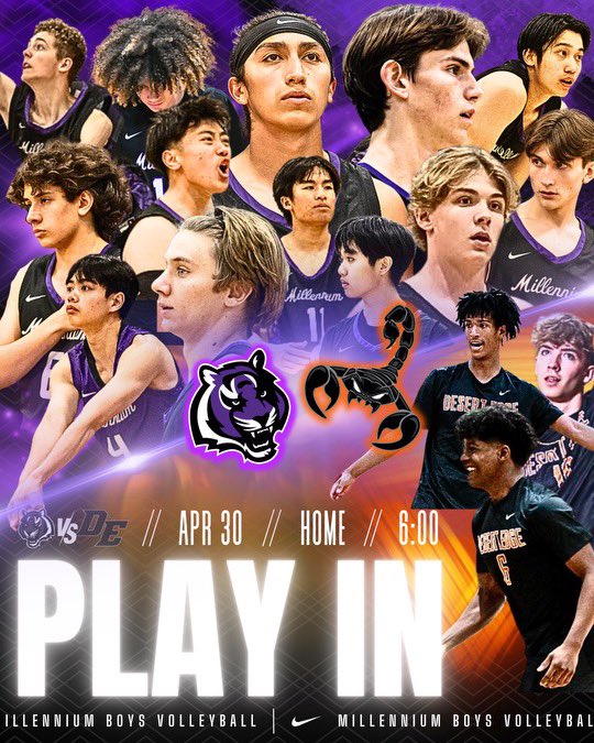 Millennium Tigers Boys Volleyball tweet media