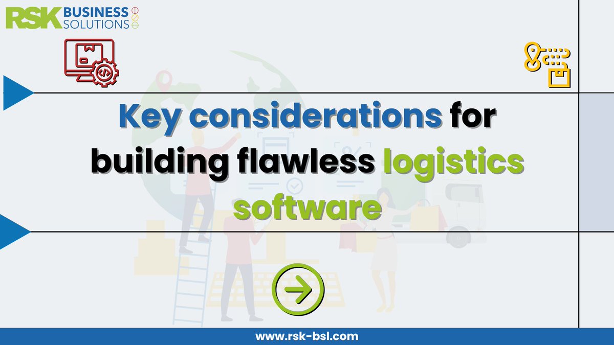 rsk_bsl's tweet image. Building flawless logistics software is crucial for the success of shipping and transportation companies.
The following slides feature the key considerations you need to keep in mind…
#softwaredevelopment #logisticssoftware