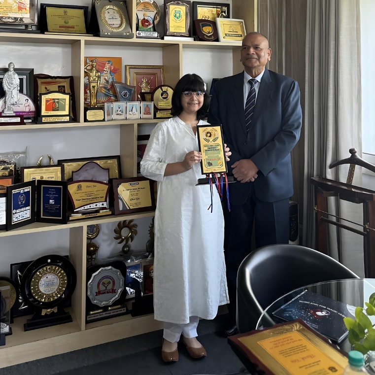 BareBonesLLP's tweet photo. The inauguration of BOBO AND THE MAGIC CLOAK at Noida International University.

The book was unveiled by the Honourable Dr. Vikram Singh, Chancellor, and the Honourable Dr. Uma Bhardwaj, Vice-Chancellor. Also in the images: Reeham Ahmed, the author, and Maryam Ahmad, the artist. https://t.co/4229E9ijjL