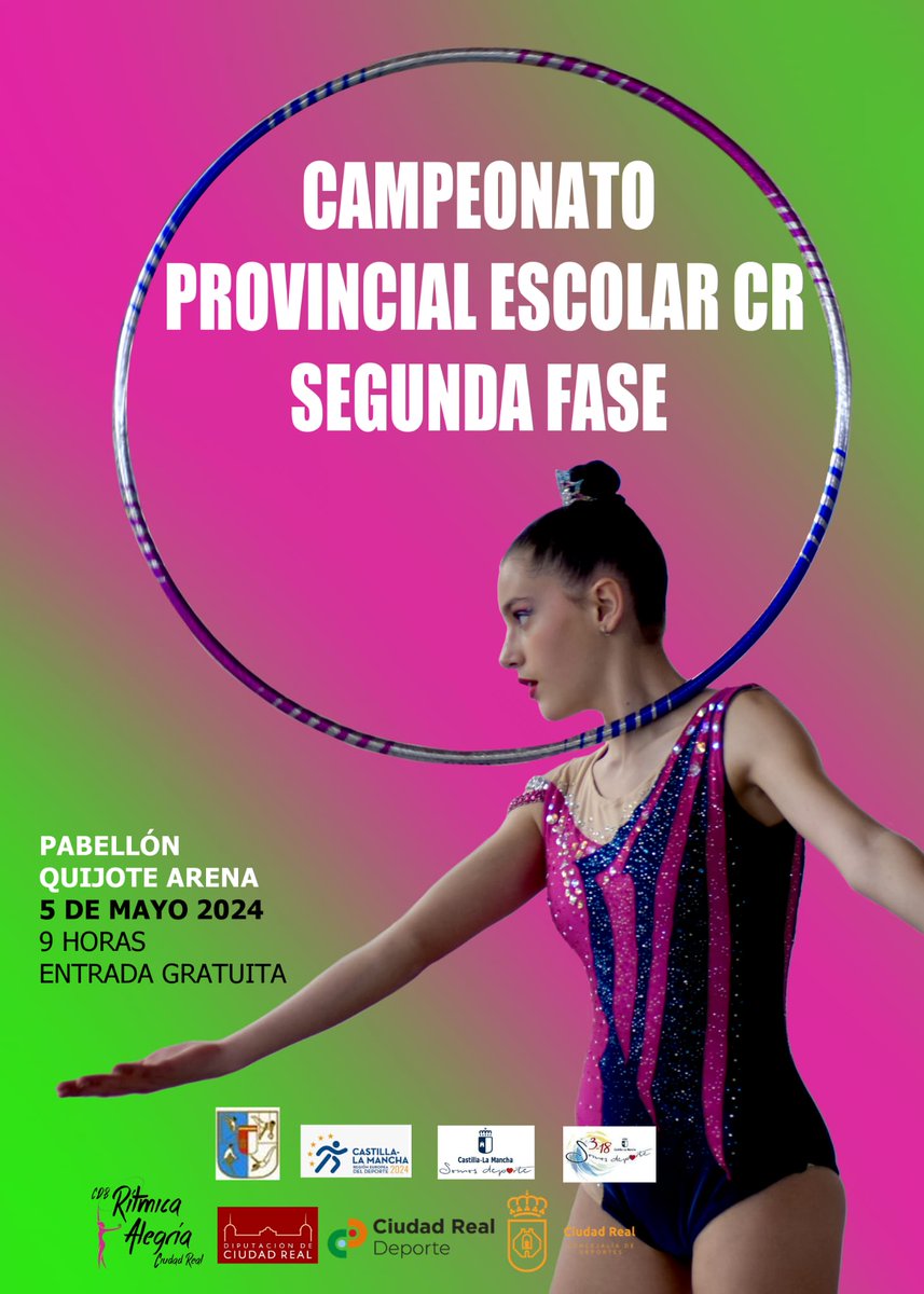 🩰Ciudad Real vuelve a acoger una competición de gimnasia rítmica.
ciudadreal.es/noticias/depor…

#gimnasiaritmica #ciudadreal #deporte