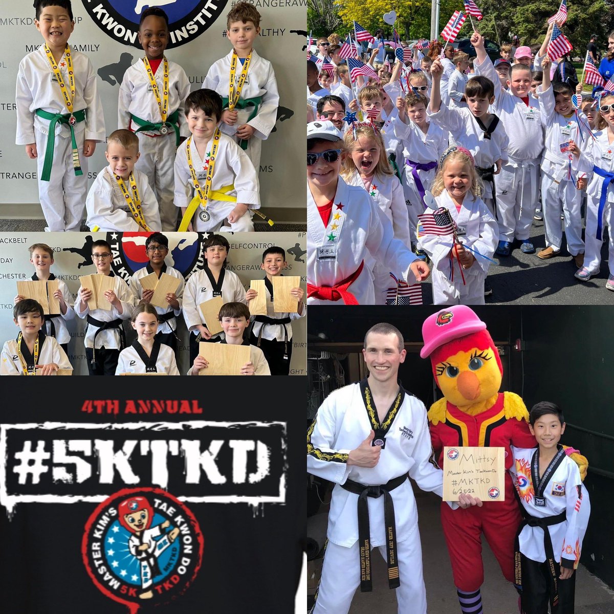 📱 Stay up to date with everything happening at #MKTKD on the App.  Check the weekly email and events tab. @mktkdroc
 🗓️ SPRING AND SUMMER EVENTS. May is Color Belt Test and the Greece Memorial Day Parade is May 27th.
June is Black Belt Test and @RocRedWings game!