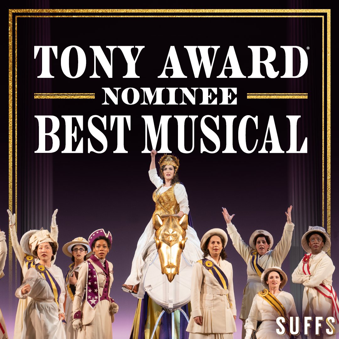 We're thrilled to receive a Tony Award®️ Nomination for Best Musical! Thank you Tony Awards! #SuffsMusical #TonyAwards