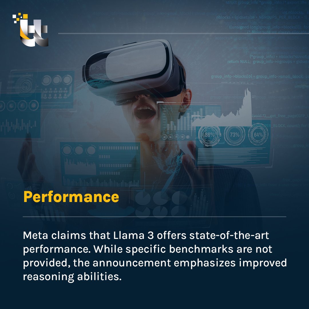 Meta has just entered the AI race by introducing its latest LLM: Llama 3.   

Have you used their AI? Let us know more in the comments below! #meta #metaai #llama #techtransformation