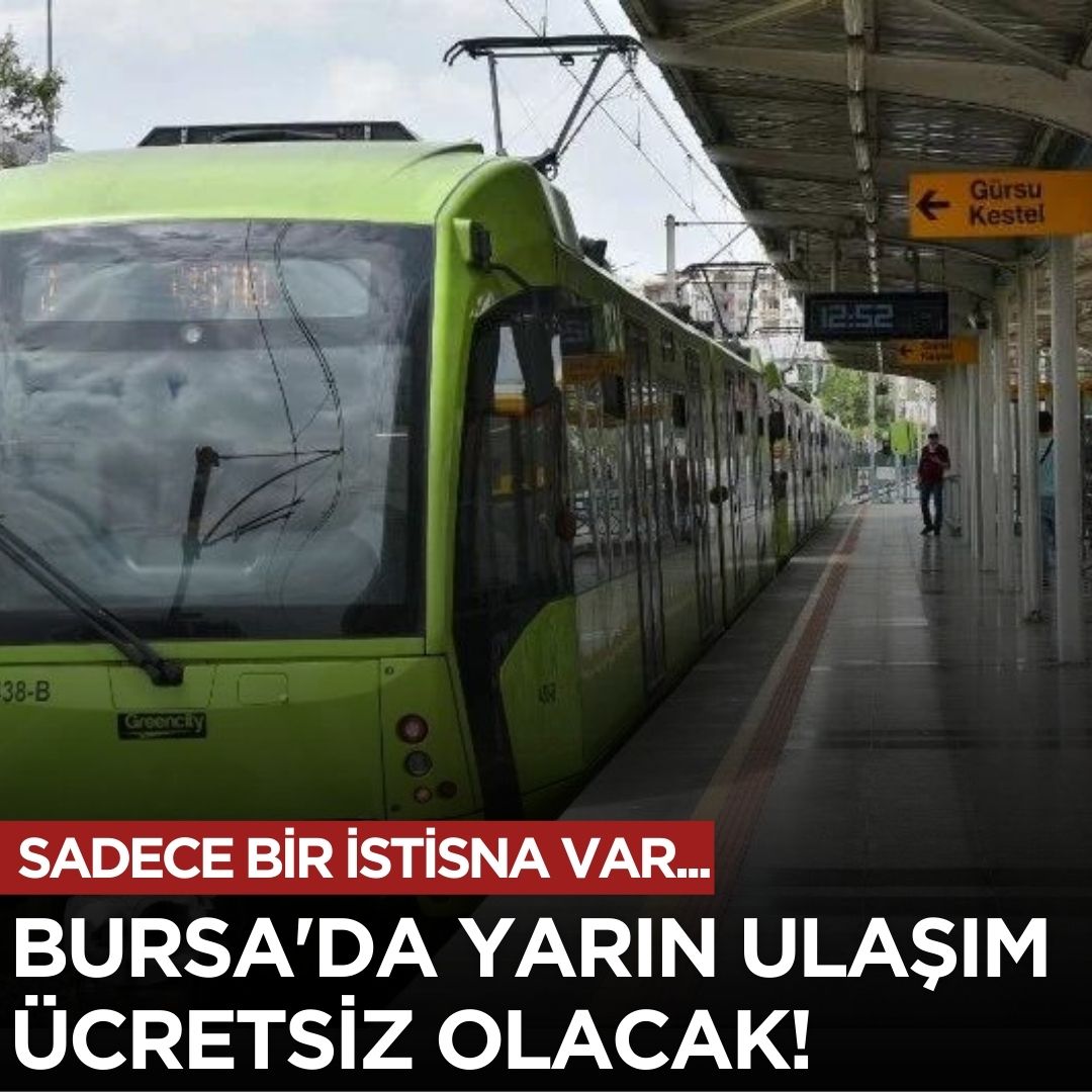 Bursa'da yarın ulaşım ücretsiz olacak! Sadece bir istisna var...
webursa.com/bursa/bursa-da…
