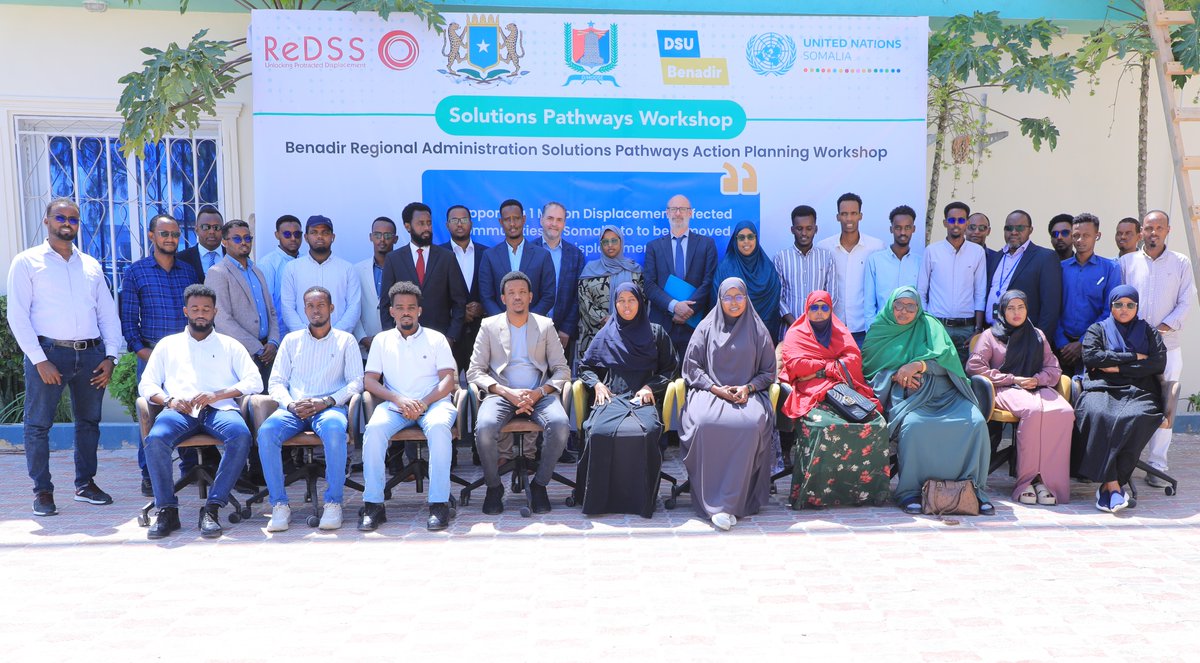 The Department of Poverty Reduction & Durable Solutions @MoPIED_Somalia, led by @sara_bilan, has today concluded a three-day workshop in Mogadishu on developing a Solutions Pathways Action Plan for Banadir Regional Administration.