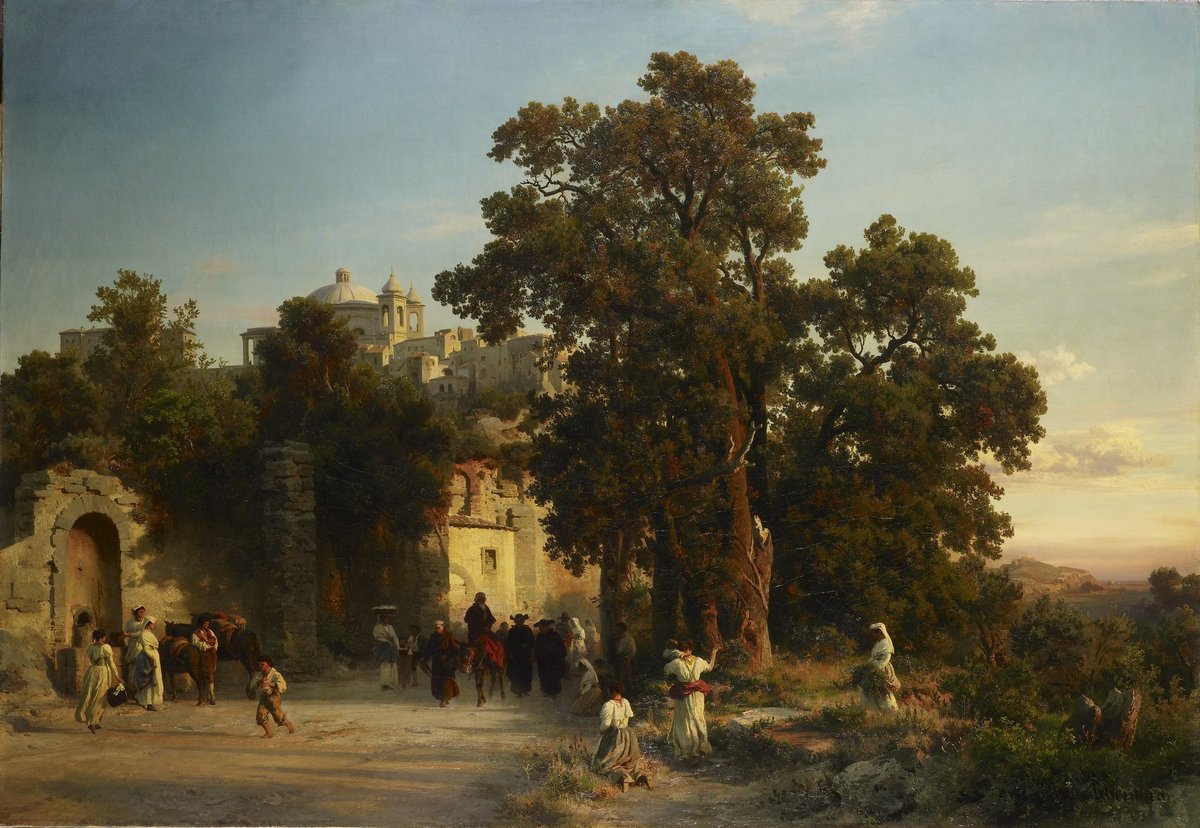 Evening (1854), by Oswald Achenbach