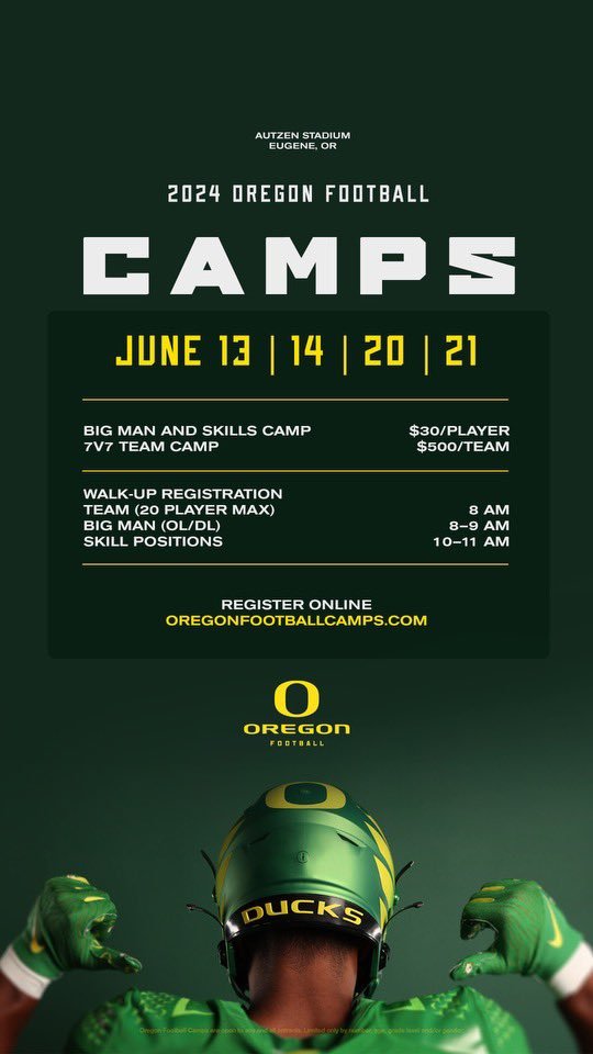 Thank you for the invite @Drew_House_UO , @oregonfootball ,@CoachDanLanning and @CoachTuioti92 💯 @Coopercoogs1 @CoachARoan @Coach_Hadnot @Darkace08 @Coach_Pierce116