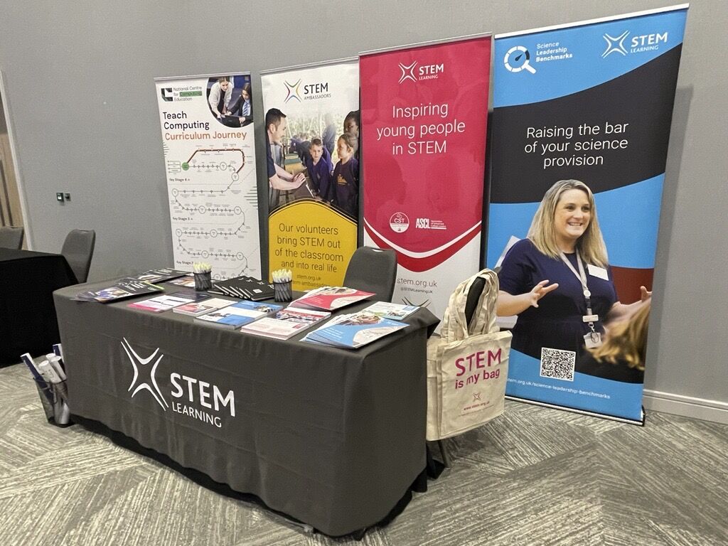 We're on stand 18 at the @CSTvoice Directors of Improvement conference! Drop by the stand and learn about all the ways we are inspiring young people in STEM ⭐