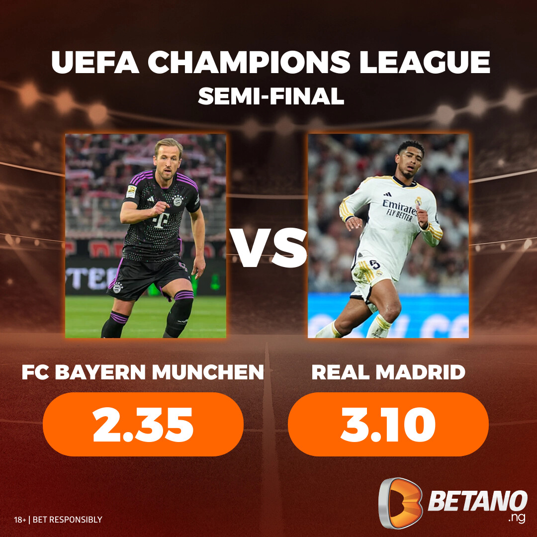 Tonight marks the kickoff of the UEFA Champions League semi-finals! 🤝 Who will seize the advantage in the first leg? 🔮 #thegamestartsnow #ucl Bayern Munich vs Real Madrid▶️ bit.ly/49TysDu