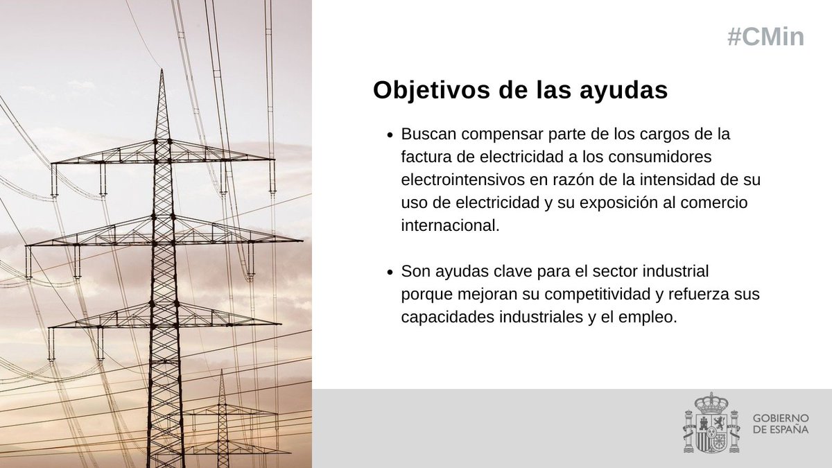 ➡️Ayudas clave para el sector industrial: mejora su competitividad y refuerza sus capacidades industriales y el empleo. 📑Se concederán en régimen de concurrencia competitiva.