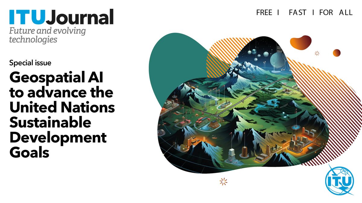⏳Submit your paper on #AI innovation to achieve #GlobalGoals with the help of our vast and fast-growing wealth of #geospatial data itu.int/en/journal/j-f… ⏰Deadline: 30 June 2024