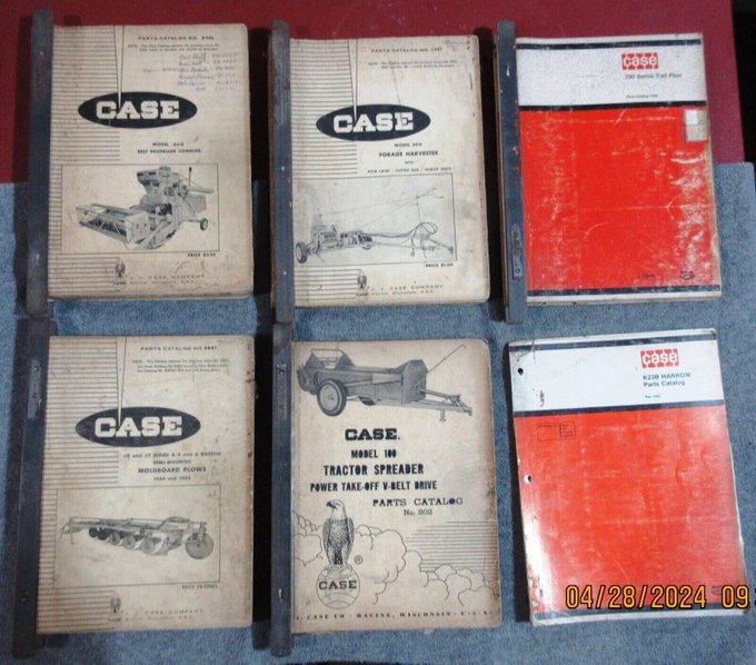 rusticrelics04's tweet photo. For Sale Lot of Vintage JI Case Parts Parts Catalogs Manuals #CASE https://t.co/4HqlmgtMpi… #eBay via
@eBay #farm #farming #farmer #tractor #mechanic #agtwitter #Harvest #Implement #Manuals #Repair #JICase #Combine #CornPicker #Plow #ManureSpreader https://t.co/gPlAWLhwvF