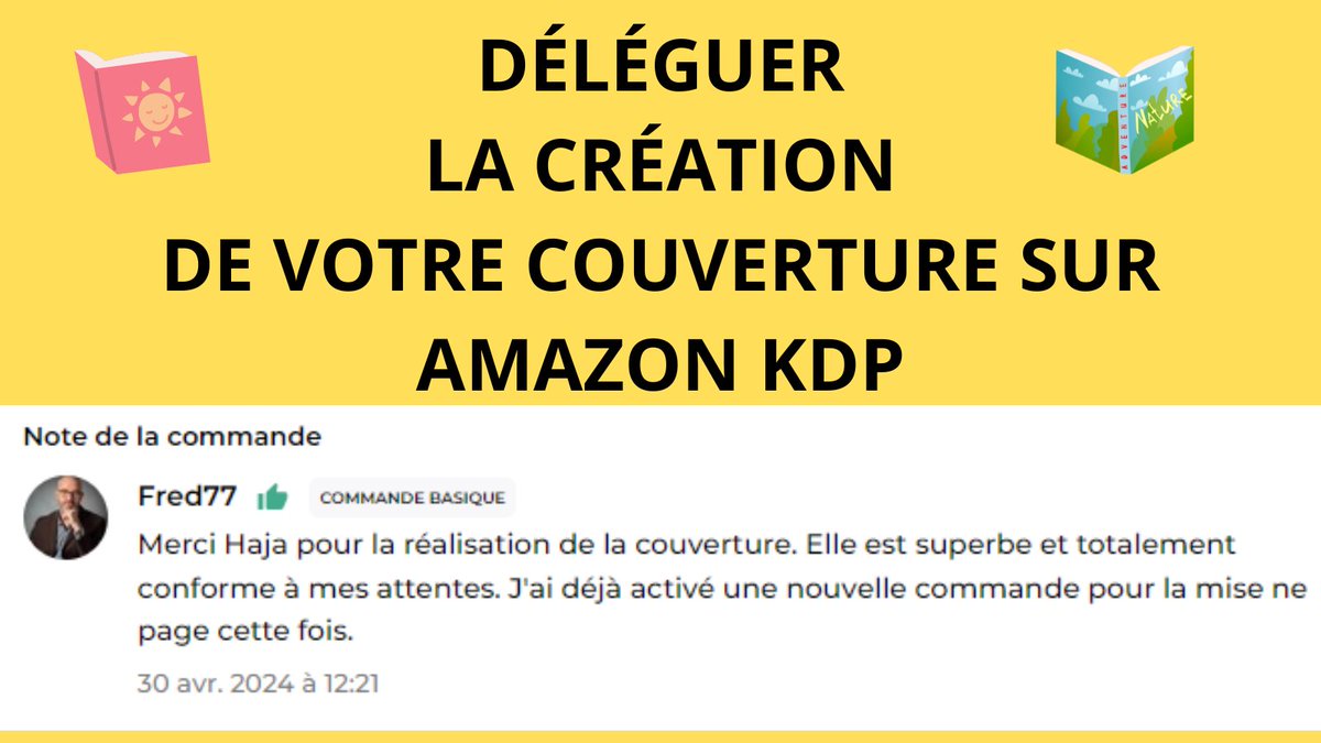 Vous envisagez une couverture irrésistible pour stimuler vos ventes sur Amazon KDP ? 📚 Laissez-nous donner vie à votre livre dès le premier regard. 😍 Découvrez notre service de couvertures personnalisées ici : bit.ly/46bvhpi #amazonKDP #couverturedelivre