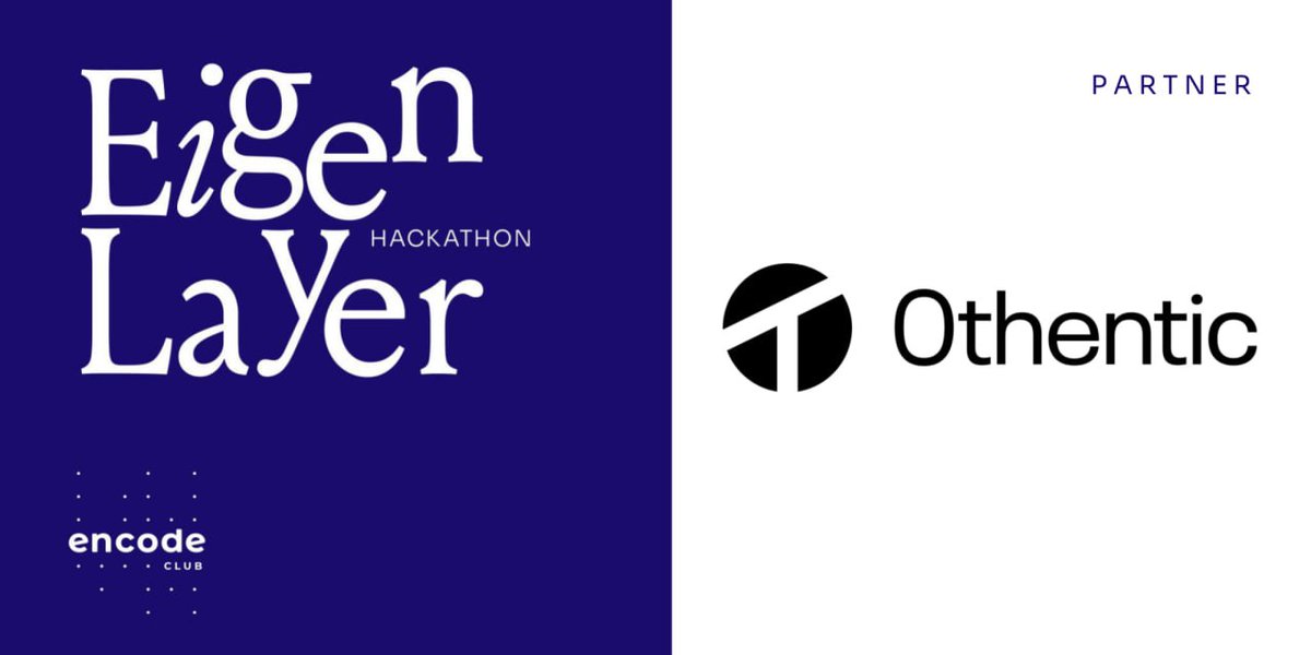 We are thrilled to partner with @encodeclub for the @eigenlayer Hackathon! Explore and build your AVS using the Othentic Stack, a library of production-ready components designed to accelerate AVS time-to-market 🏗️ Register now: encode.club/eigenlayer-hac…