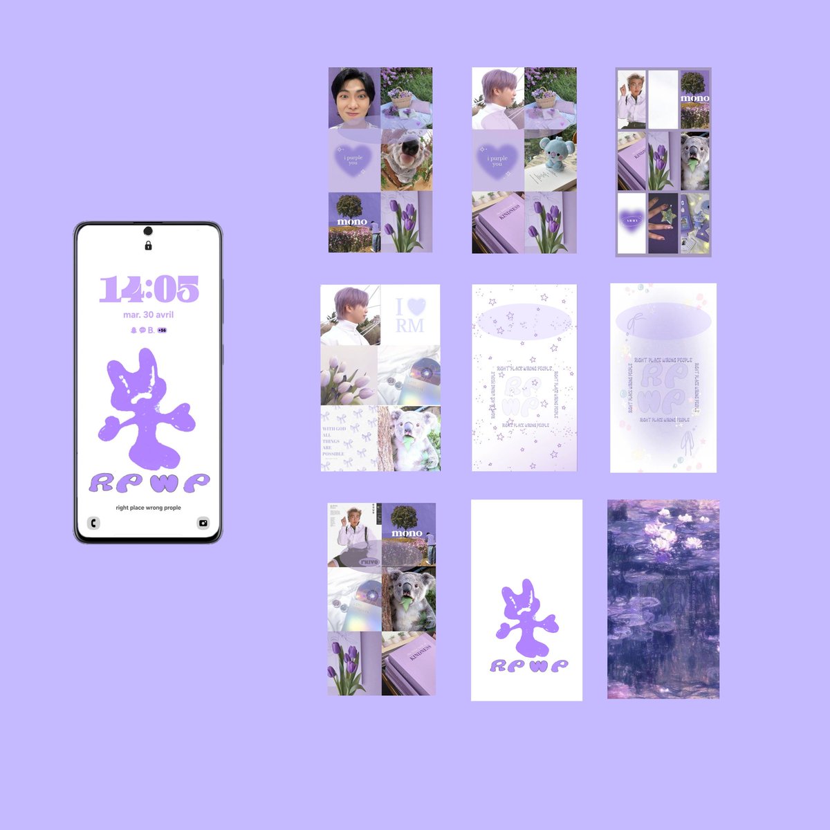 RM- May Wallpaper for RPWP
#RightPlaceWrongPersonByRM
#KimNamjoon 🪻💜🐨

Free Wallpapers [ 9 photos ]

#KimNamjoon #RM #BTS #Wallpapers #BTSARMY #BTSWALLPAPER #rmlockscreen #btslockscreen #purple