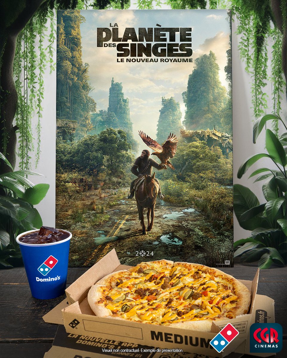 🎟️ [CONCOURS] Domino's X @CGRCinemas 1 an de cinéma duo valable en salles premium ICE et salles Standards* et 1 an de pizza medium offert*. Pour participer: 👉 RT + Follow @DominosFrance et @CGRCinemas 👉 Commenter #DominosXCGR TAS* : 13.05