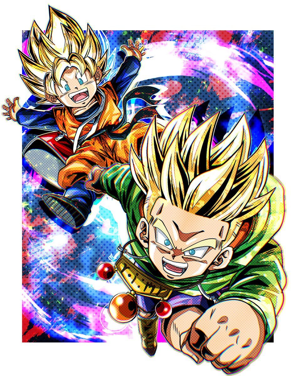 ドラゴンボール ファンアート romtaku | skeb（コミッション）で依頼者様のオリキャラと界王神描き