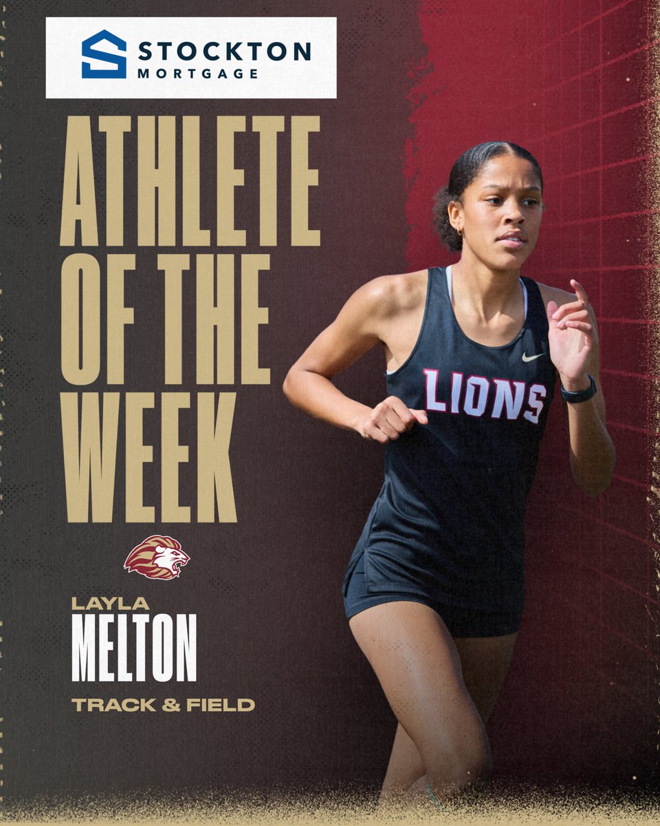 💥LAYLA MELTON💥 Layla is our Stockton Mortgage Athlete of the Week after she won the 800 meter and 1600 meter at the Region 8 3A Championships last week🥇She also helped the girls finish first at region this year! Congrats, Layla!