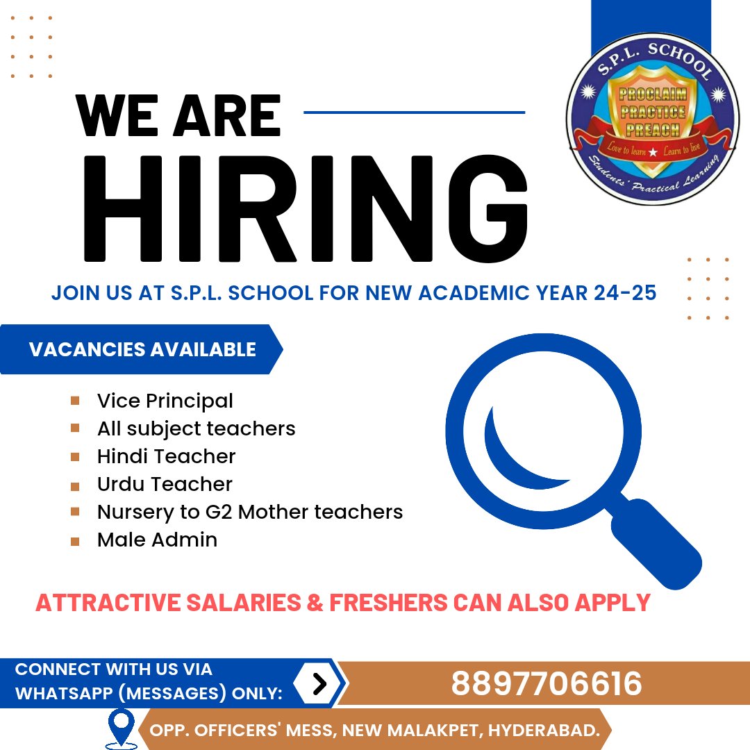 .Vacancies Available 👆
.
.
#SPLSchoolAdmissions
#2024Admissions
#LoveToLearn
#LearnToLive
#EducationalVision
#EmpoweringStudents
#InclusiveEducation
#StudentSuccess
#FutureLeaders
#AdmissionOpen
#AcademicExcellence
#DiverseLearning
#SupportiveCommunity
#Enrollment2024