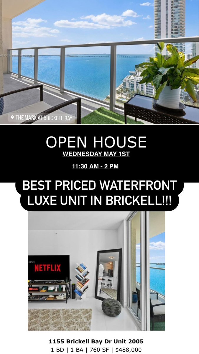 #brickell #miami #miamidade #openhouse #waterfront