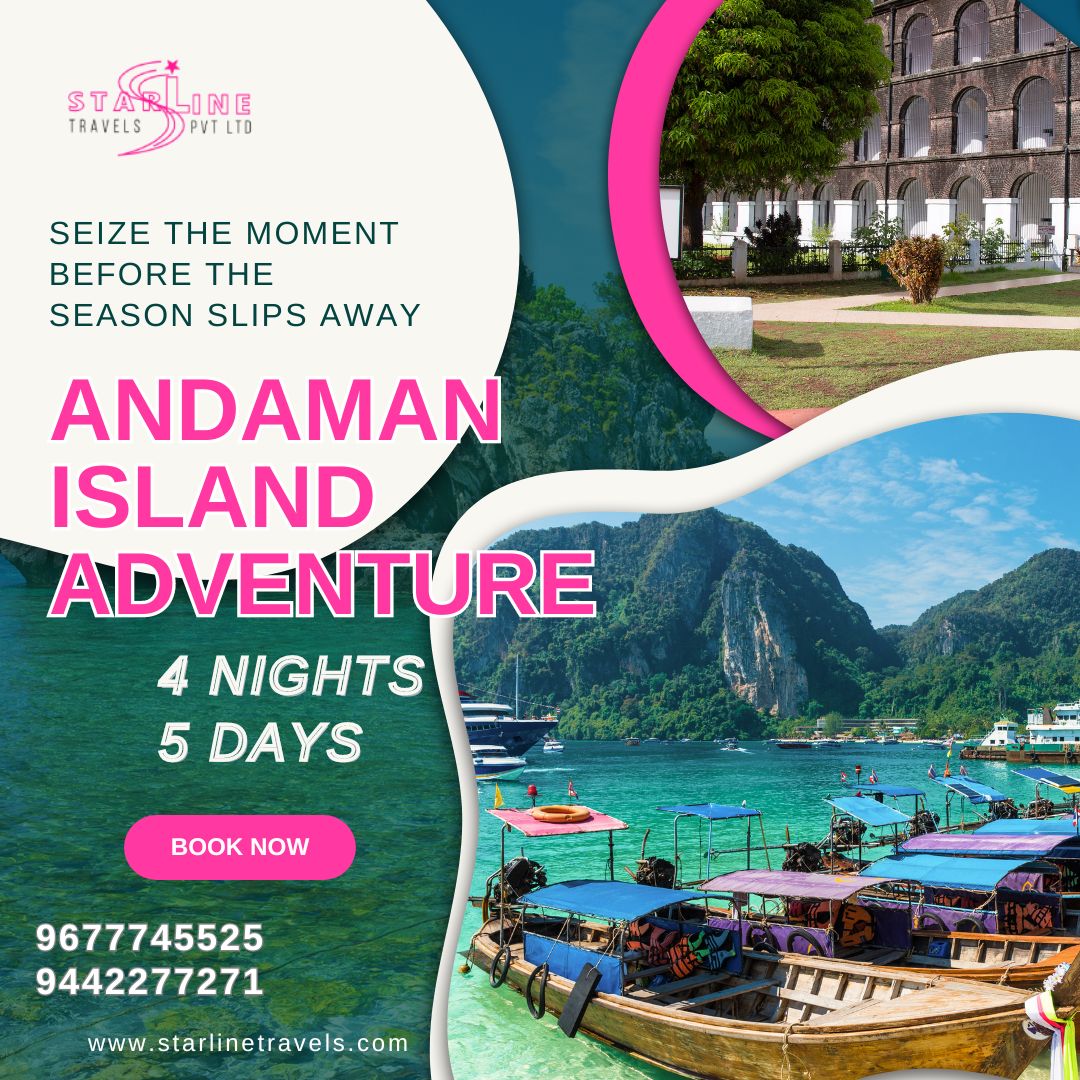 Journey of wonder in the breathtaking Andaman Islands! 🏝️
 
Join us 👇 starlinetravels.com/locations/indi…

#starlinetravels #adventure #AndamanBeaches #andamandiaries #andamanislands #andamantourpackage #andamantourism #andamansea #islands #beaches #travelvibes #portblair #summertrip