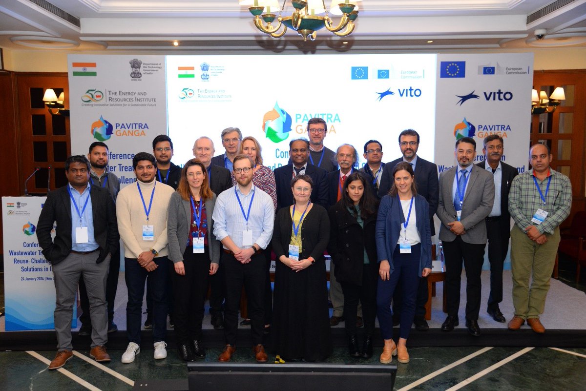 Successful completion of the EU-India Water collab @Pavitra_Ganga project. Through this #Horizon2020 initiative, EU & Indian partners showcased innovative solutions addressing India's #waterquality, #wastewatertreatment, & #resourcerecovery challenges. 👉vito.be/en/news/pavitr…