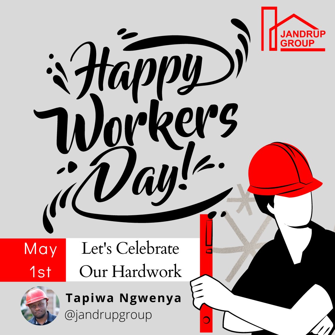 🎉👷‍♂️ Happy Workers Day! Let's celebrate the hard work that built our dreams! 👷‍♀️🎉

#HappyWorkersDay #CelebratingHardWork #JandrupGroup #BuildingDreams #ConstructionHeroes