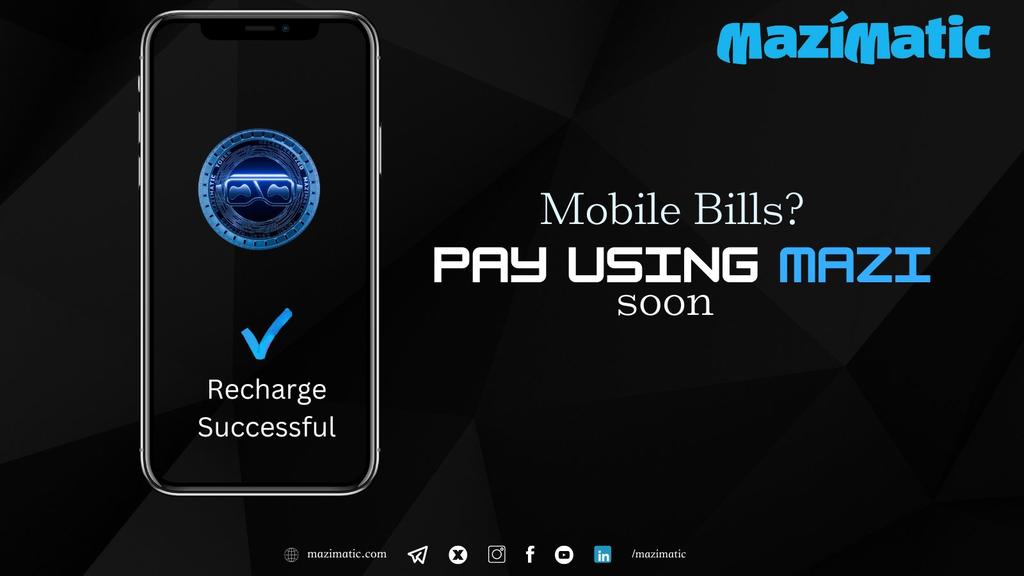 Exciting news: MAZI is set to revolutionize bill payments with innovative integrations! Stay tuned for updates. #MaziMatic #billpayment #TechTrends2024 🌟 #NFLDraft    #SRHvRCB #Binance       #buyingcontent #buyingcontent #trending