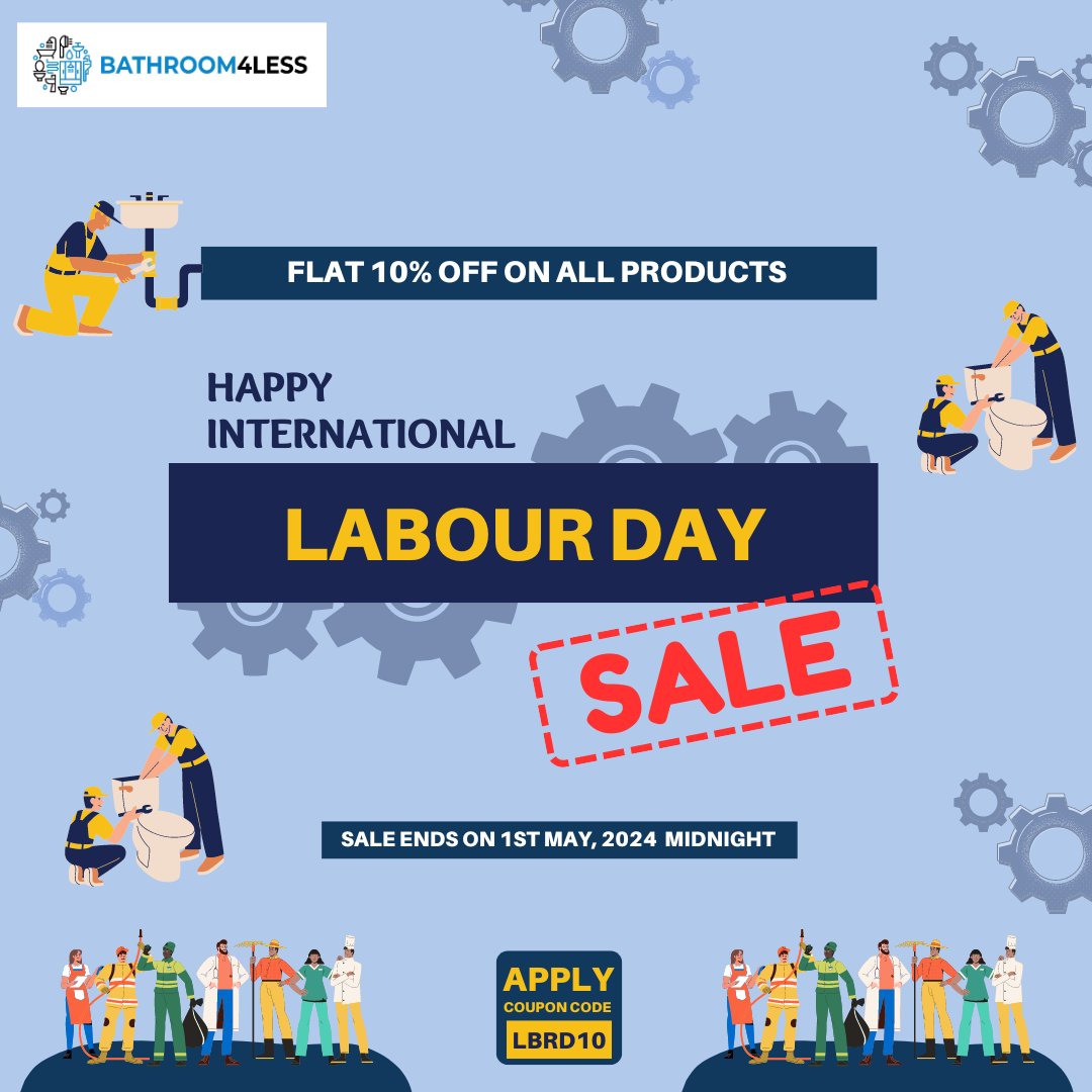 Bathroom4Less's tweet photo. Celebrate by Saving Big! It's the ideal opportunity to grab those items you've had your eye on. Hurry and check out our incredible SALE before it's too late. Happy shopping! 

Shop Now,
https://t.co/JNoM2kLAf1

#LabourDayDiscounts #LabourDaySale #UnbeatableDeals #Bathroom4Less https://t.co/Zfly89RRVc