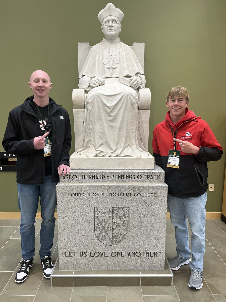 Thank you <a href="/CharlieDrewek/">Charlie Drewek</a> for having me on campus for a Junior Day. I had a blast.