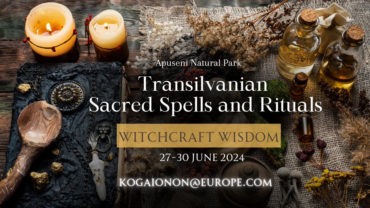 Your witchcraft journey starts here
888$ 4 days in Apuseni Natural Park, Transilvania Romania. Limited spots available

#wicca #witchcraft #witchtwt #witchesoftwitter #magick #Occult #witchlifestyle #witches #seasonofthewitch #witchtwitter #witchythings #Pagan #BlessedBe #Beltane