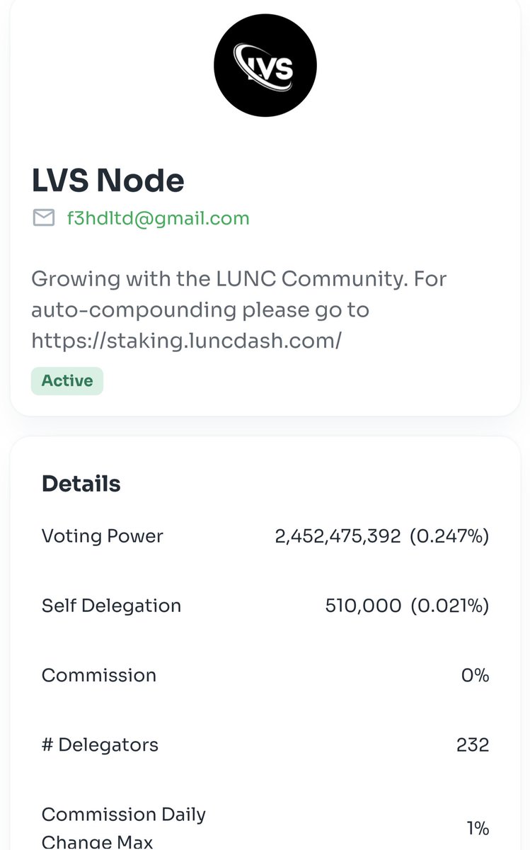 Keep in mind the validators who have constantly been there for this comm.  LUNC live, Solidvote, Allnodes and my validator Community First LUNC. Also don't forget the ones who bring nothing to this comm and thrive on ridicule. Like this clown. DON'T STAKE WITH THIS CLOWN!
#LUNC